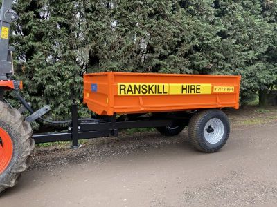 1.5T Tipping trailer for compact tractors