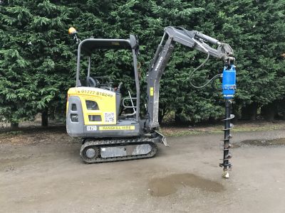 Volvo 1.5t digger & Auger